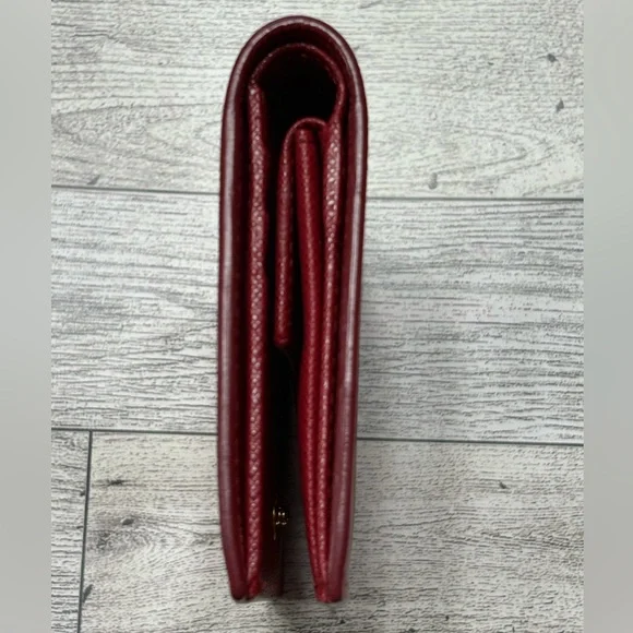 💯 Authentic PRADA Saffiano Red Compact Wallet with Box $795 - Picture 6 of 15